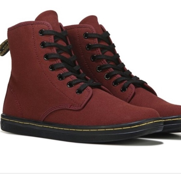 SOLD on Depop | Dr. Martens Shoreditch Boot in Cherry Red - Picture 2 of 5